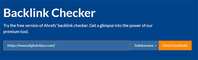 Backlink Checker Tool