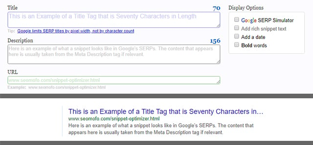 SEO Snippet Optimization tool