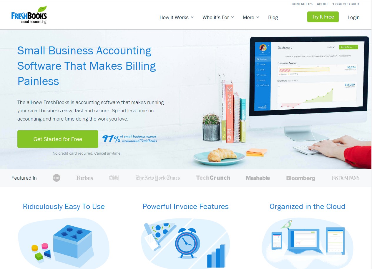 FreshBooks - Web Design